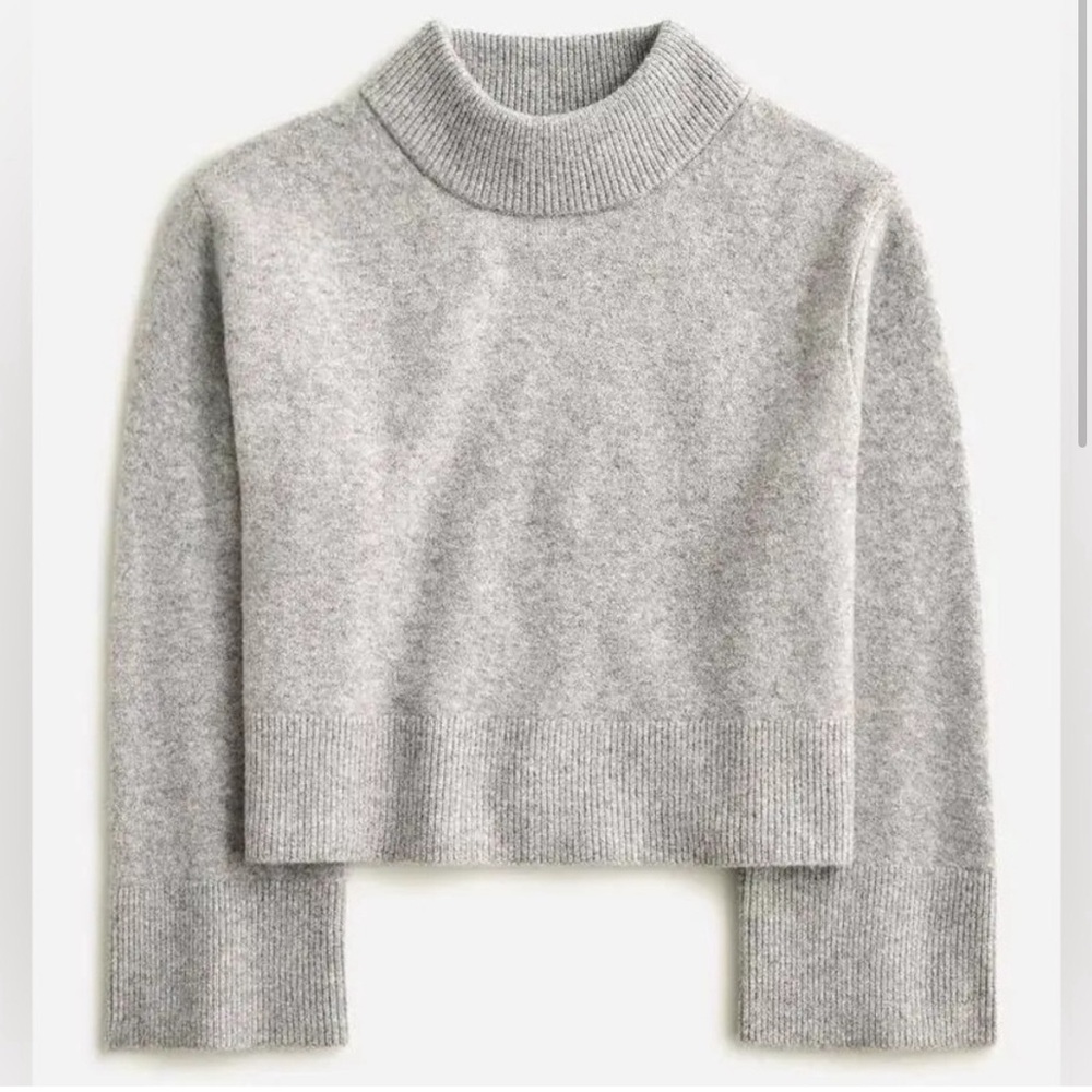 J.CREW Sizes M, XL Chunky Crewneck Sweater Gray Supersoft Yarn